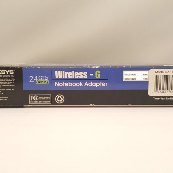 LINKSYS CISCO Wireless G Notebook Adapter Cardbus 2.4Ghz 802.11g WPC54G - Picture 6 of 8